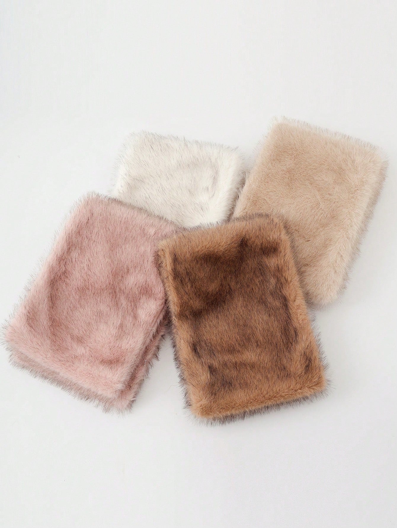 1pc Fluffy Bridal Shawl Cape With Collar