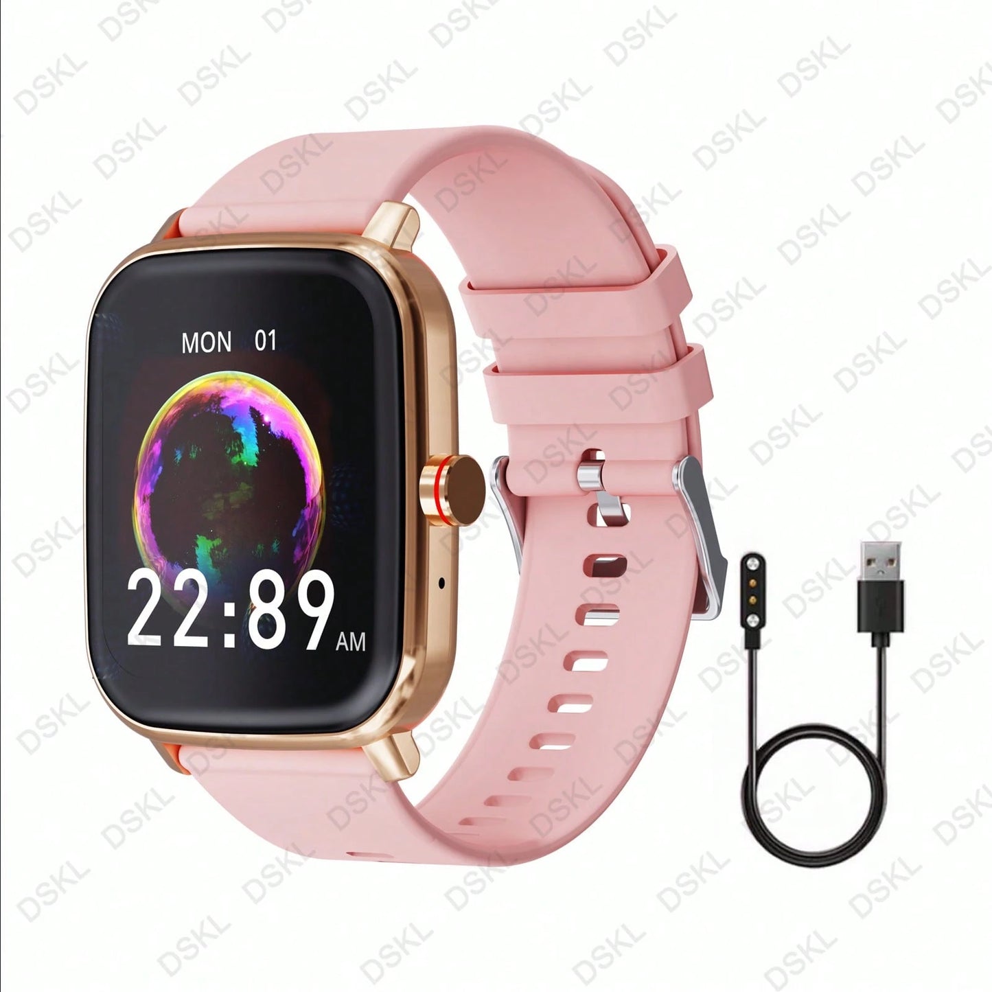 Waterproof Smart Watch, Wireless Call/Dial, Multiple Sports Modes, Incoming Call Alert And Rejection, SMS Notification, Customizable Wallpaper, Compatible With Smartphone/Android System