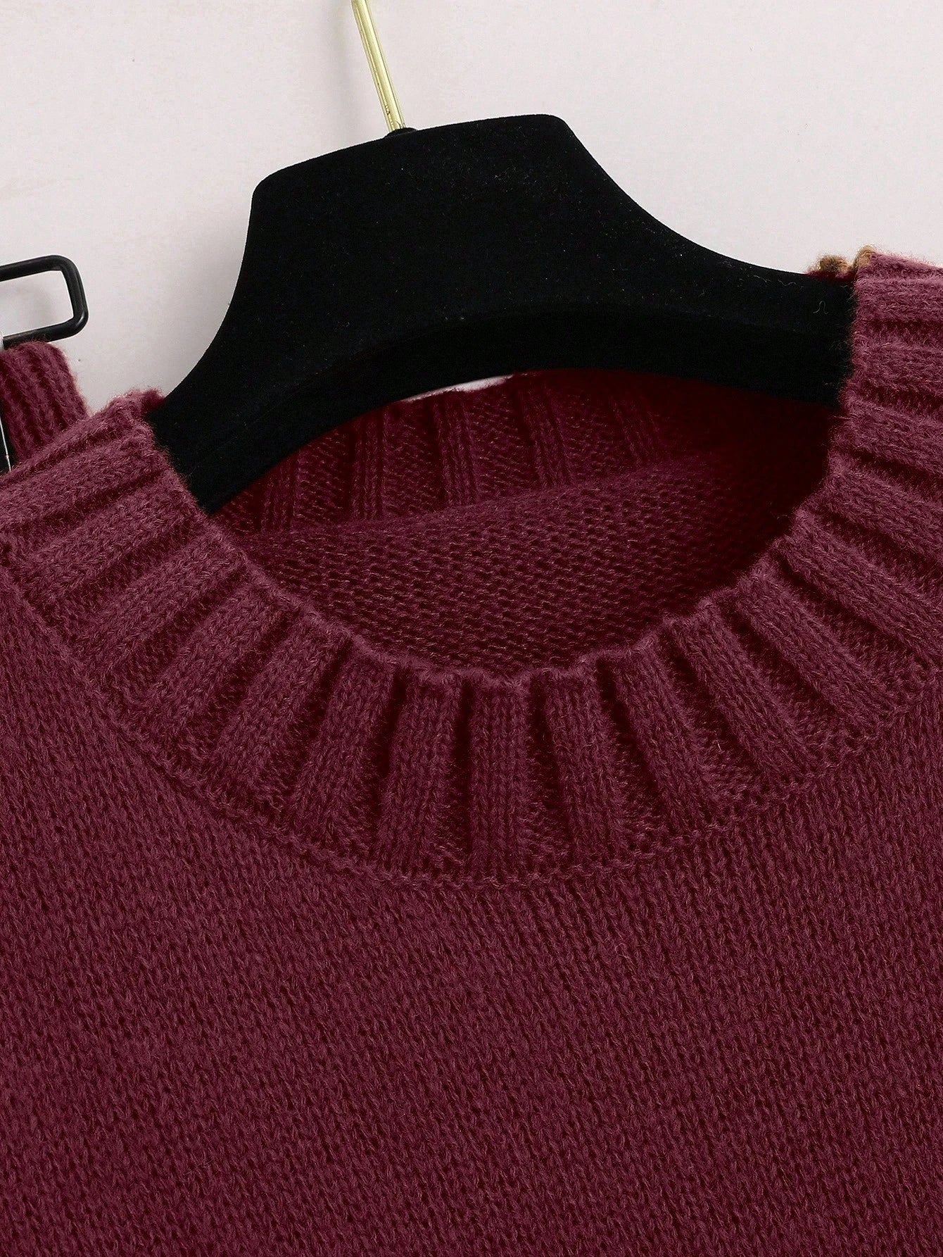 2pcs/Set Solid Color Crew Neck Long Sleeve Top And Pants Casual Outfit Fall Winter Cloth For Women