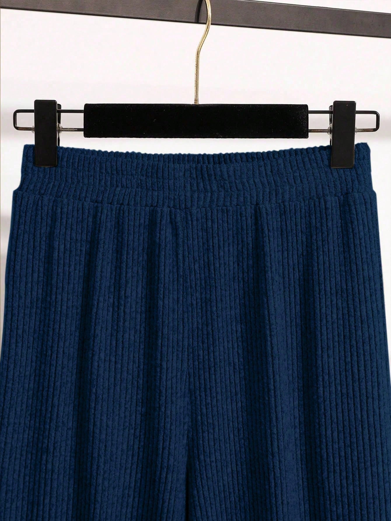 Women's Solid Color Long Sleeve Zip-Up Hooded Top And Wide Leg Pants Casual 2 Pieces Set