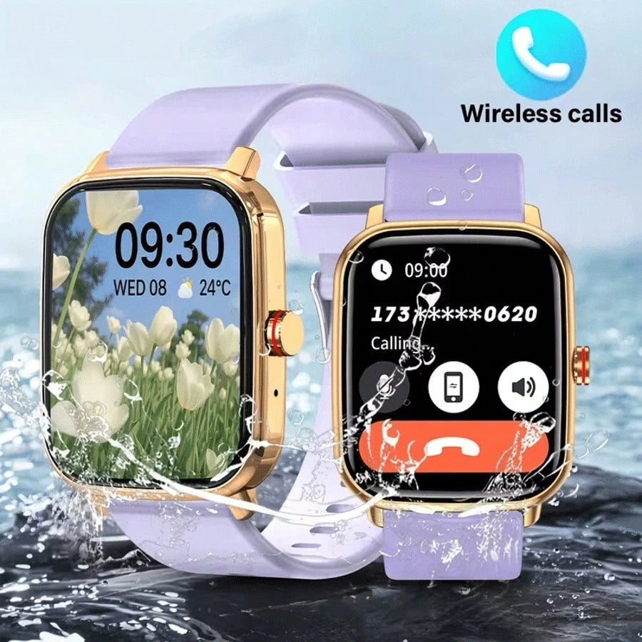 Waterproof Smart Watch, Wireless Call/Dial, Multiple Sports Modes, Incoming Call Alert And Rejection, SMS Notification, Customizable Wallpaper, Compatible With Smartphone/Android System