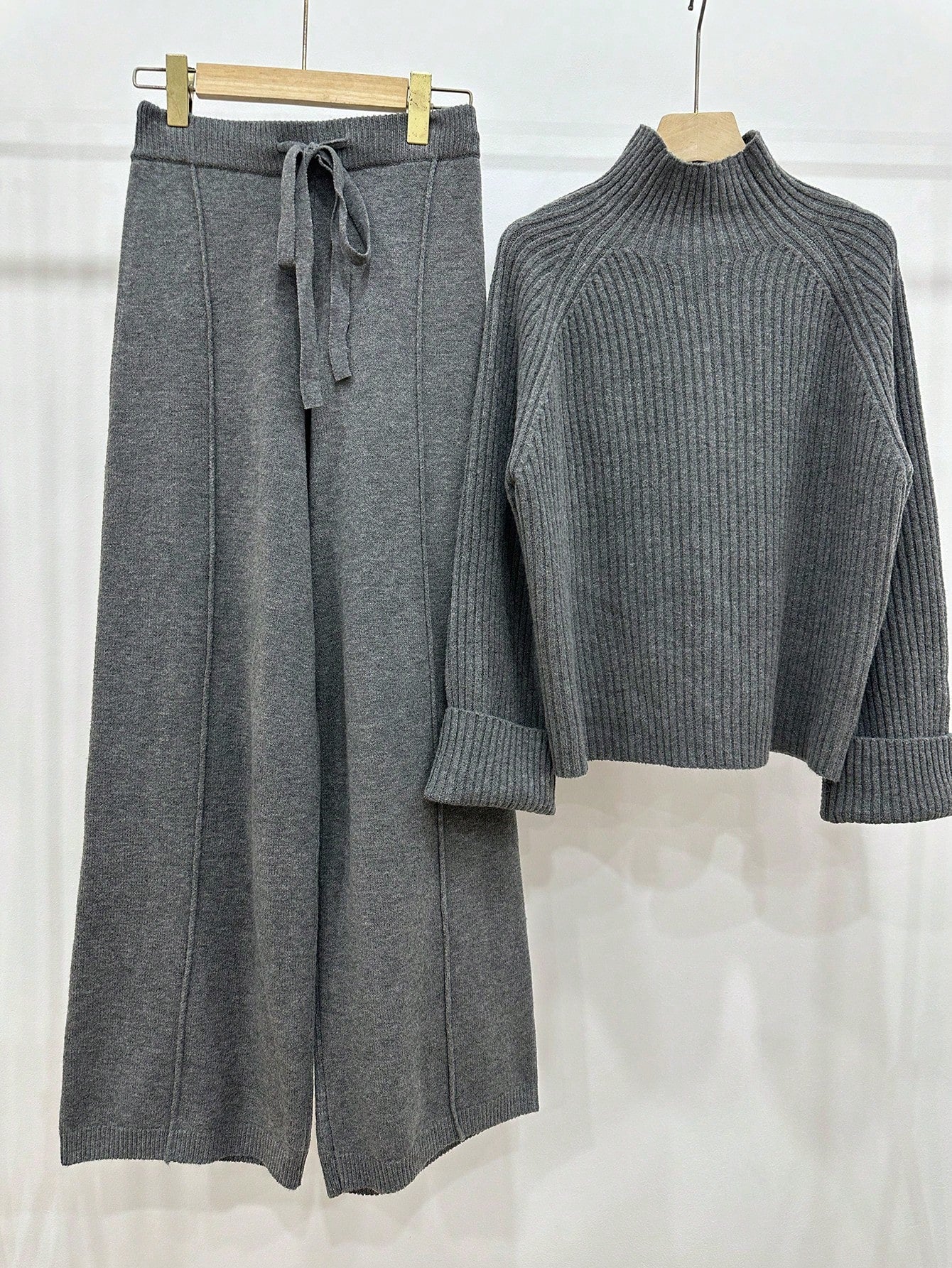 Women's Winter Casual Elegant Lounge Knit Sweater Set