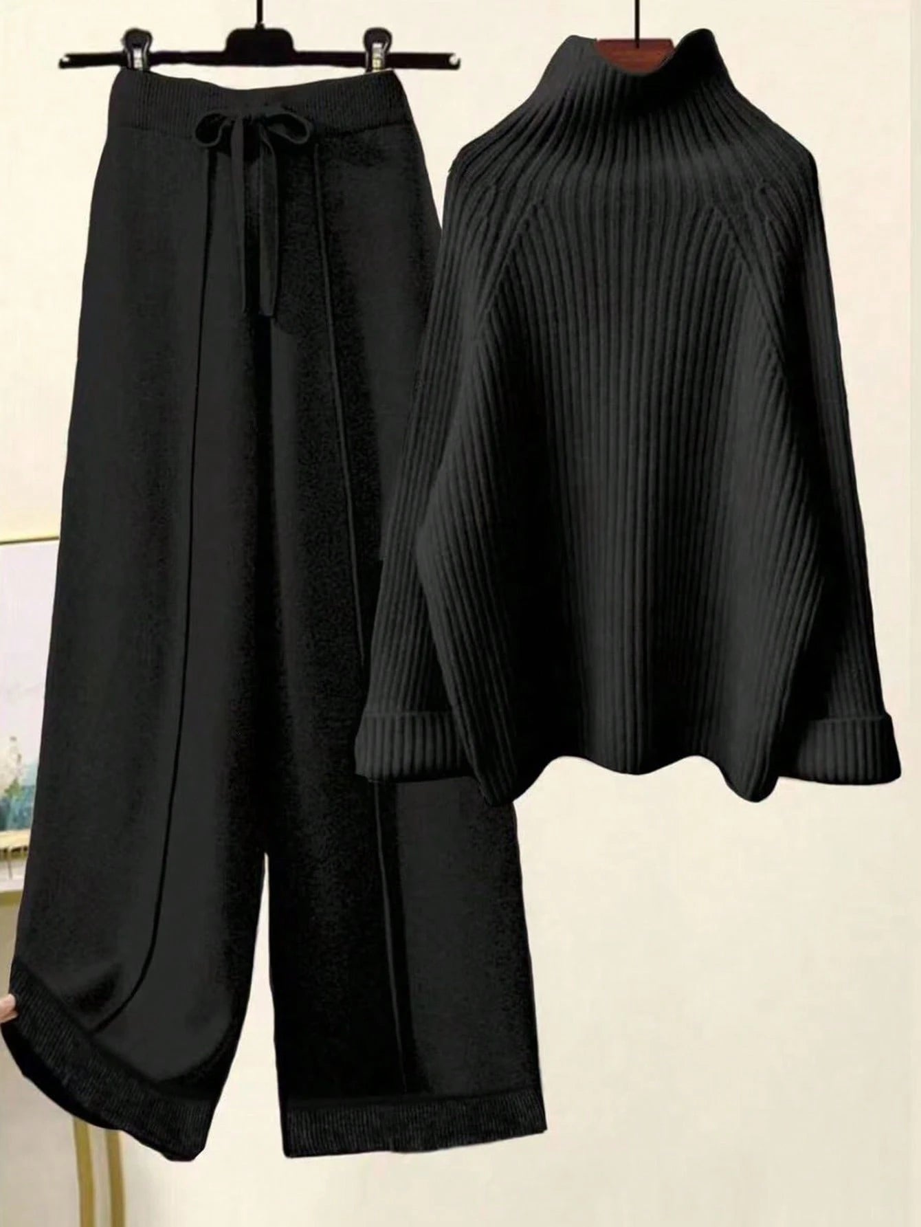 Women's Winter Casual Elegant Lounge Knit Sweater Set