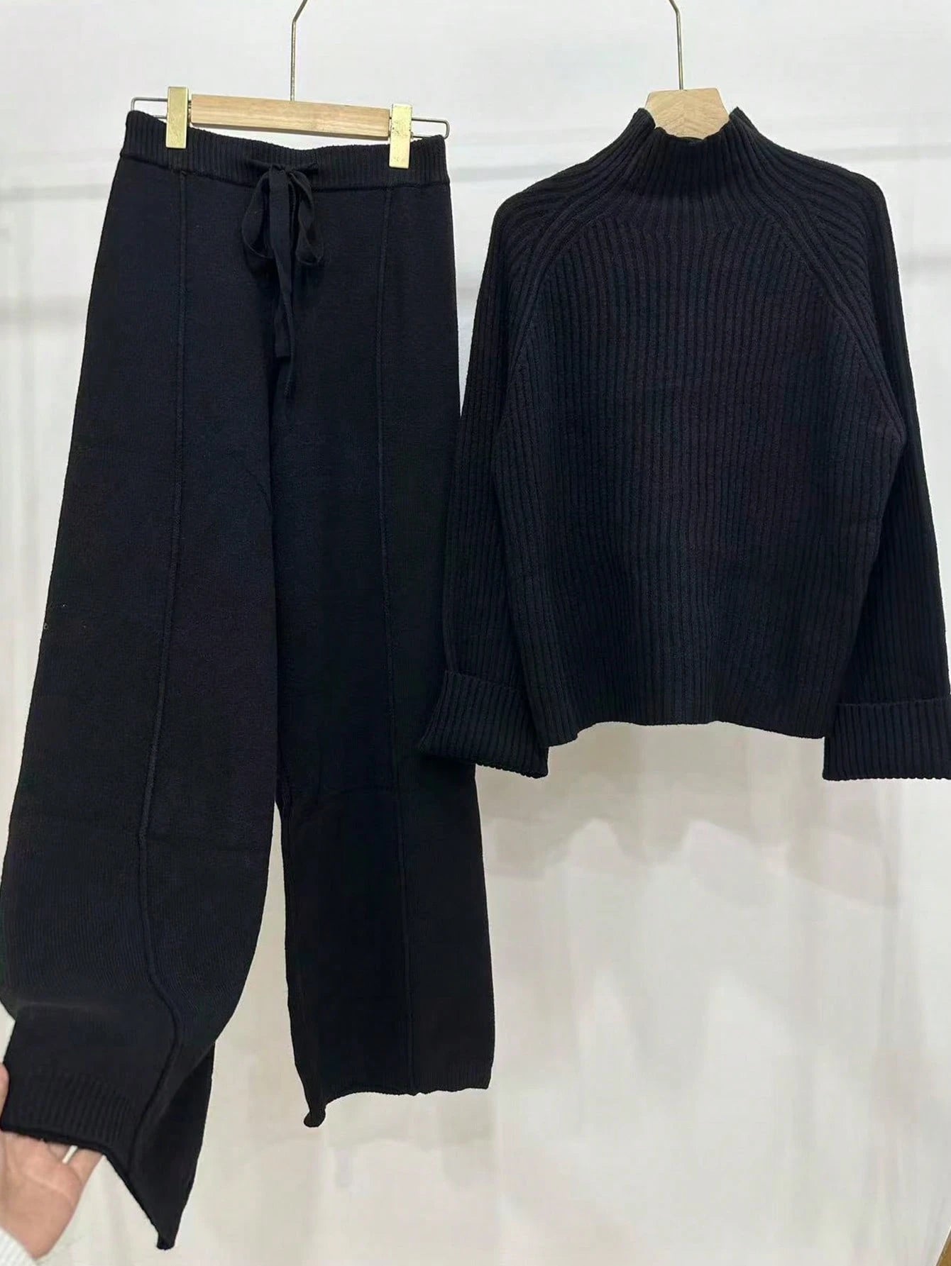 Women's Winter Casual Elegant Lounge Knit Sweater Set