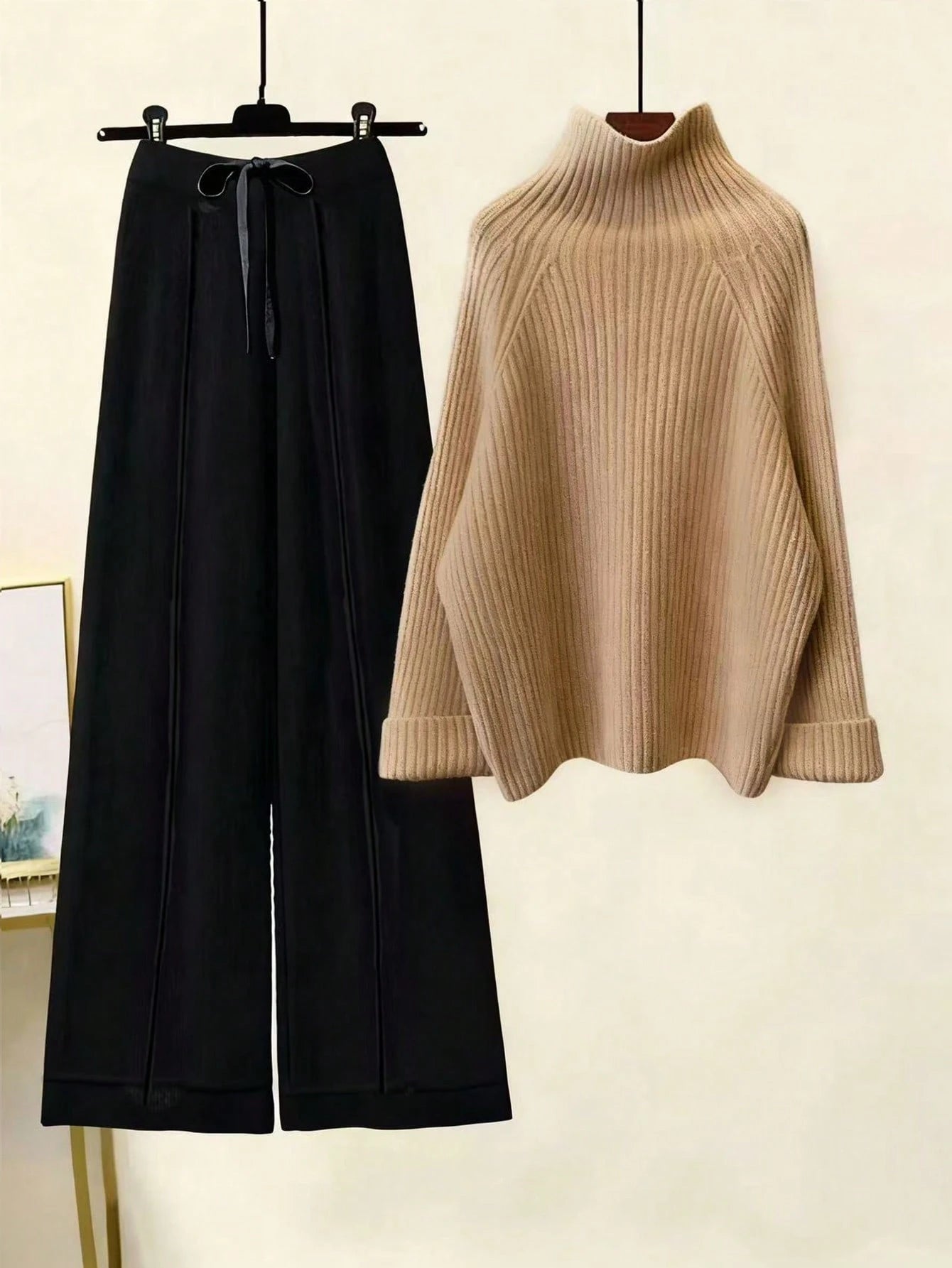 Women's Winter Casual Elegant Lounge Knit Sweater Set