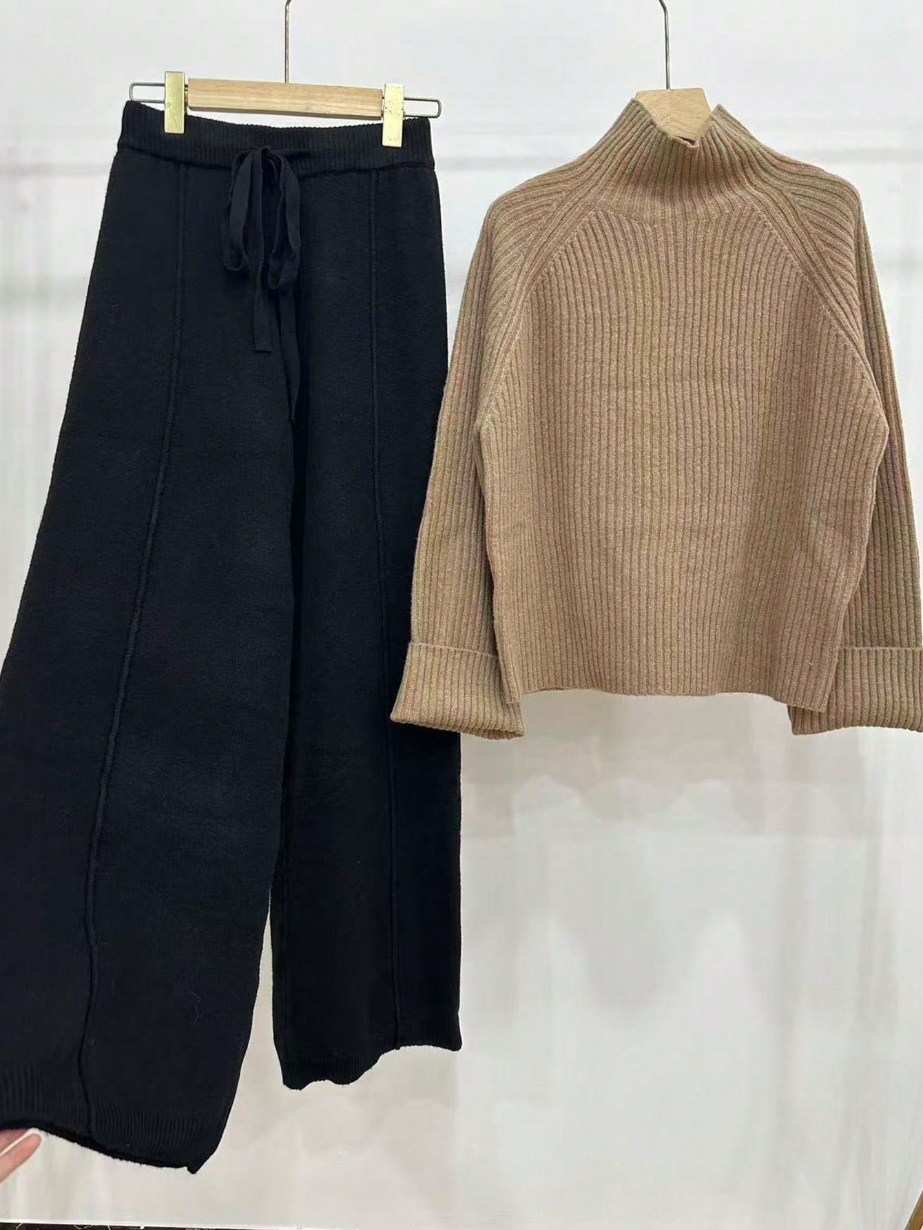 Women's Winter Casual Elegant Lounge Knit Sweater Set