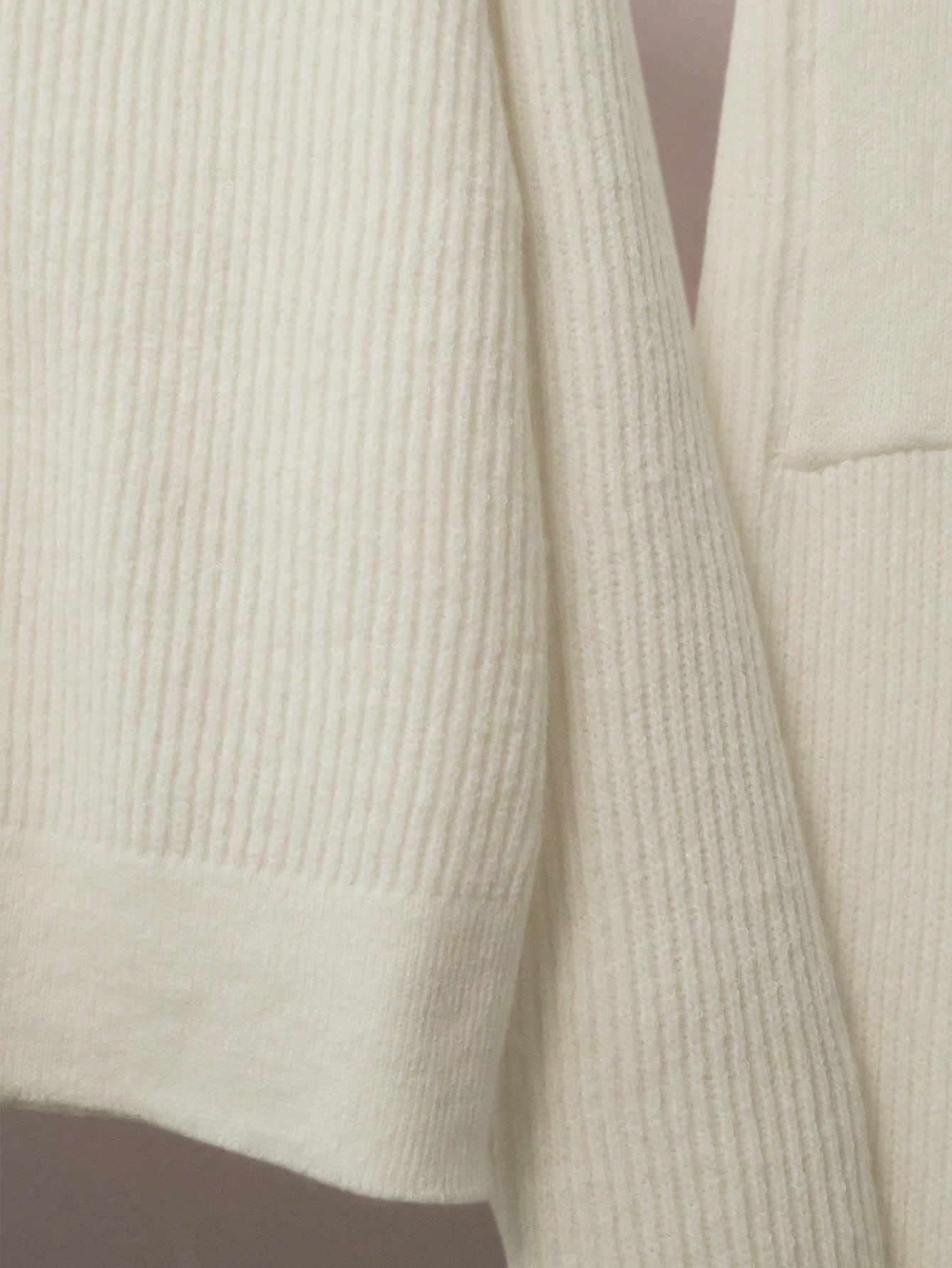 Women Casual Solid Color Knit Sweater Set, Collared Button-Up Cardigan And Front Bow Pocket Knit Pants