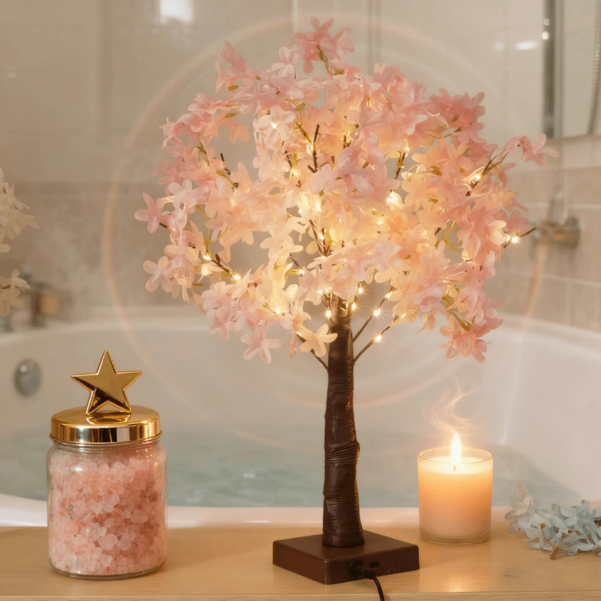 Dreamy Pink Sakura Tree Lamp