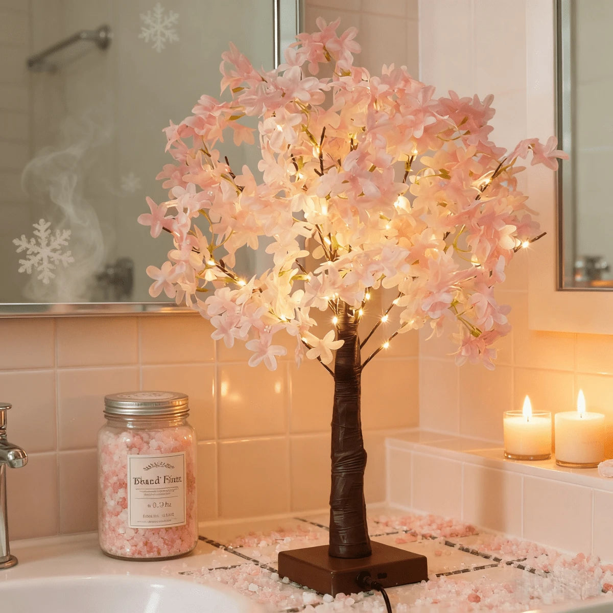 Dreamy Pink Sakura Tree Lamp