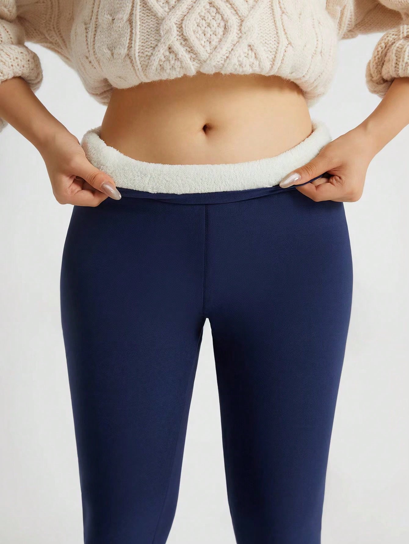 Women's High Waist Thermal Lined Leggings, Thermal Tights, Warm And Comfortable For Workouts In Winter