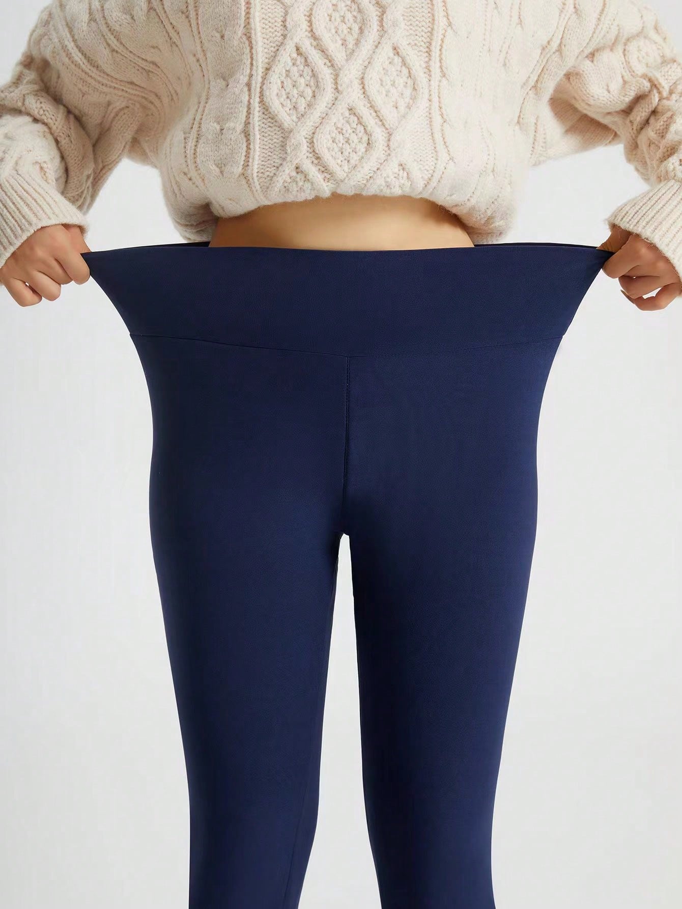 Women's High Waist Thermal Lined Leggings, Thermal Tights, Warm And Comfortable For Workouts In Winter