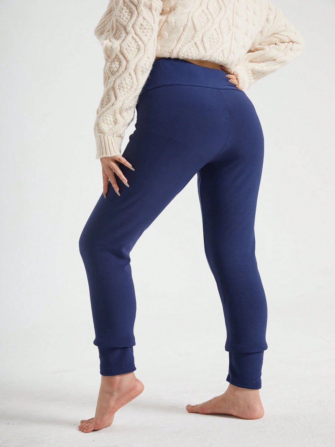 Women's High Waist Thermal Lined Leggings, Thermal Tights, Warm And Comfortable For Workouts In Winter