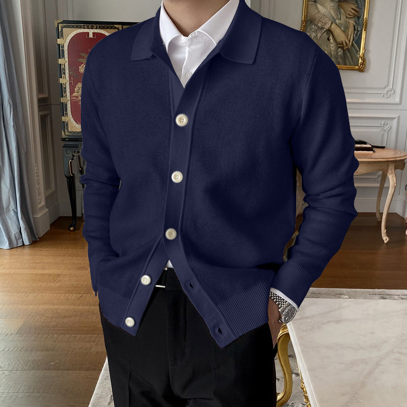 Hot Sale  50% OFFMen's Lapel Knitted Cardigan