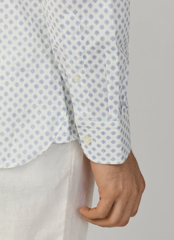 Classic Fit Floral Print Shirt