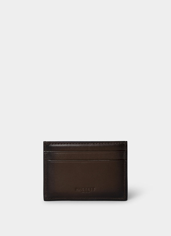 Embossed Branding Leather Cardholder