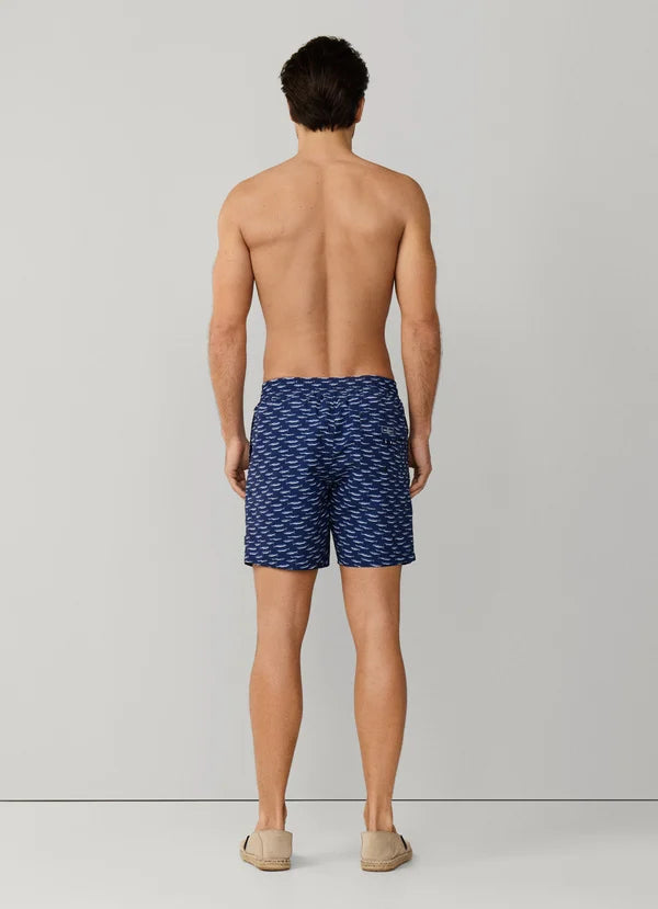 Sardine Print Swim Trunk